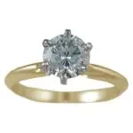 3/4 carat diamond ring in classic tiffany mounting.
