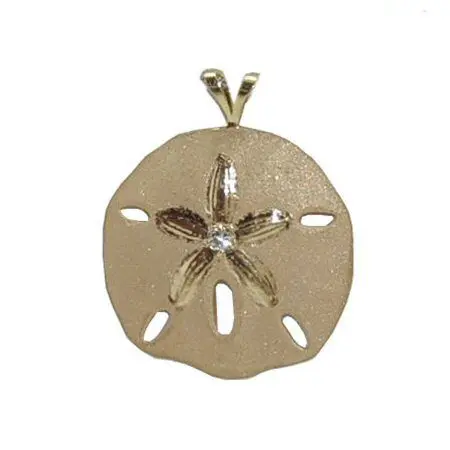 Sand Dollar Pendant by Gold In Art