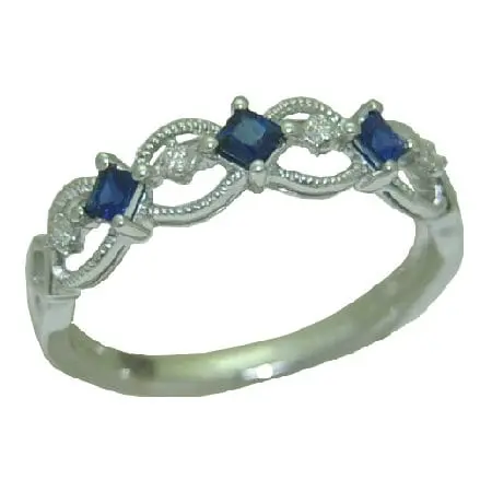 sapphire ring with 0.20 cttw.