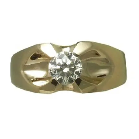 Diamond Belcher Ring