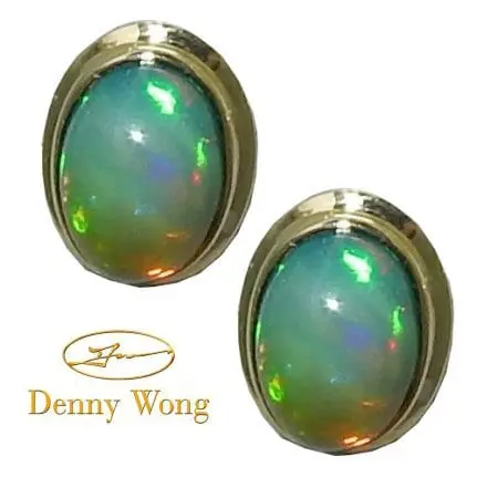 Opal (Ethiopian) Earrings by Denny Wong