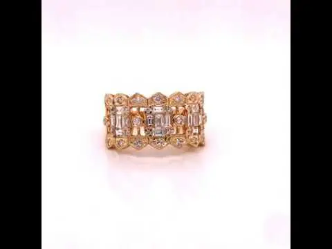 Yellow gold diamond ring video