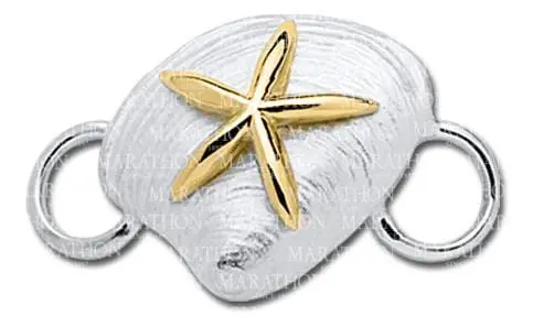 Convertible (Two Tone) Clam Shell Clasp