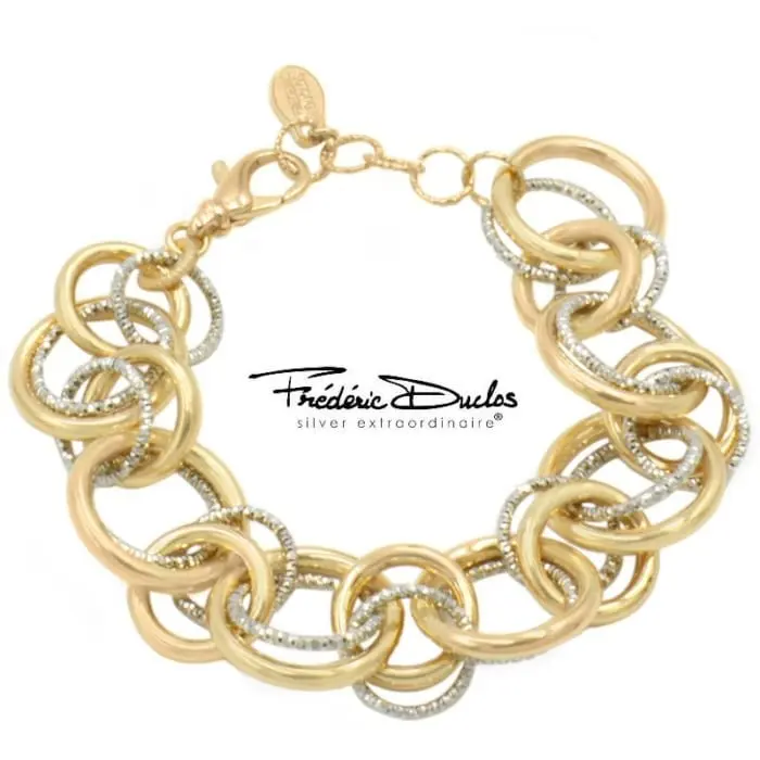 Silver & gold plated bracelet