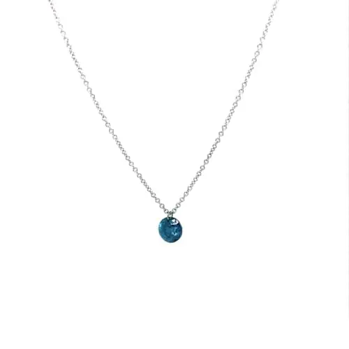 blue diamond necklace