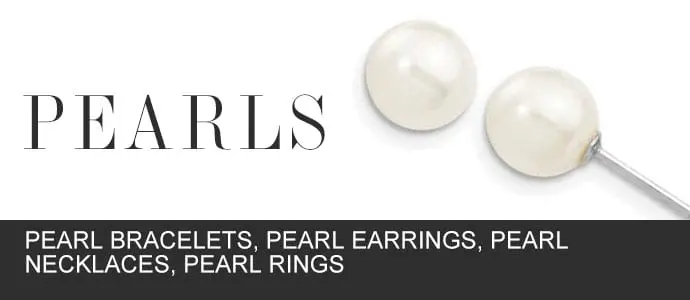 Pearl Bracelets, Pearl Earrings, Pearl Necklaces, Pearl Rings