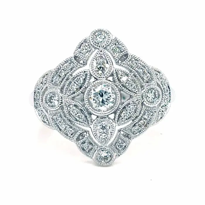 diamond vintage looking ring