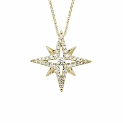 .25 cttw. Diamond Star Necklace