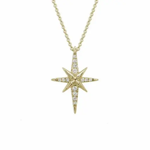 .08 cttw. Diamond Star Necklace