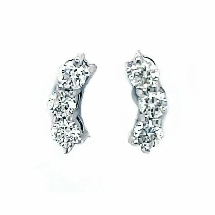 diamond post earrings