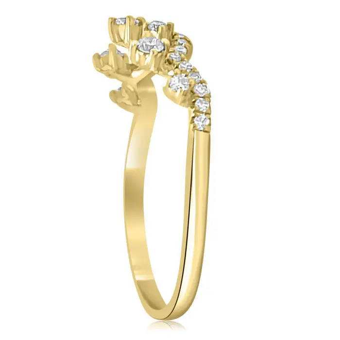 yellow gold tiara ring
