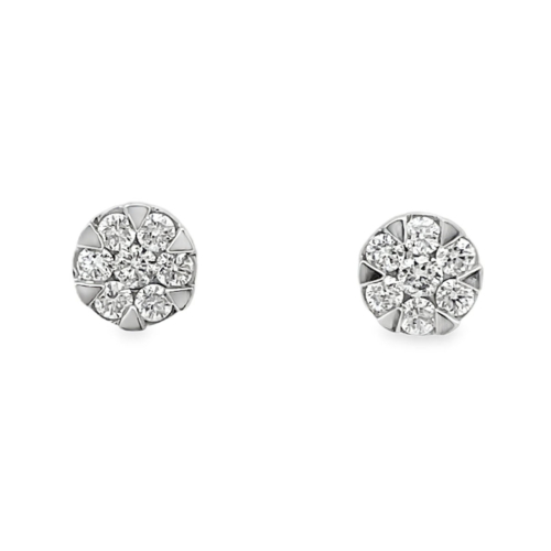 Diamond Cluster Earrings