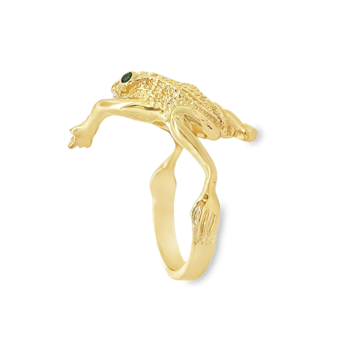 Frog Ring by Gold In Art Side A