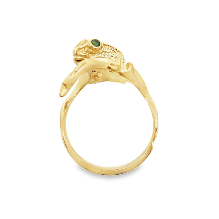 Frog Ring by Gold In Art Side C