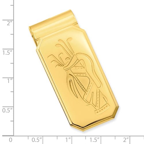 Gold plated money clip
