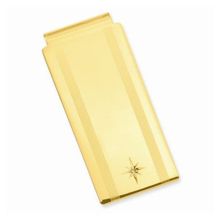 Gold plated hinged money clip