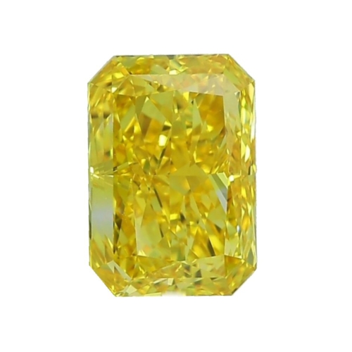 1.02 Carat (Fancy Intense Yellow, Radiant Cut) Diamond - I1 Clarity