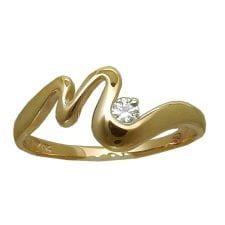 Squiggle Diamond Ring