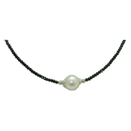 Spinel Necklace with South sea Pearl