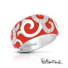 Red and Silver wide band