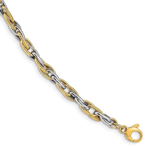 Two Tone Link Bracelet