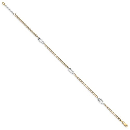 two tone anklet