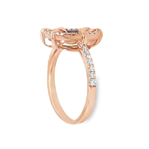 Sapphire (Natural Multicolored) & Diamond Ring Side A