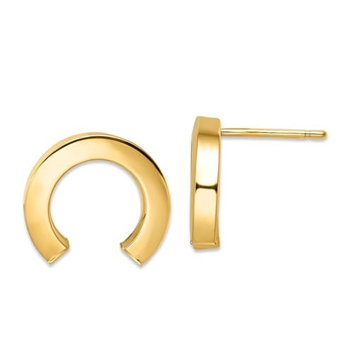 half circle earrings