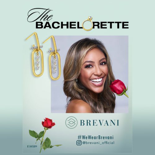 Bachelorette paper clip earrings