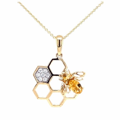 honeycomb necklace