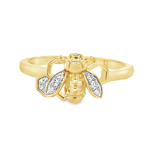 Bumblebee Ring with Diamonds