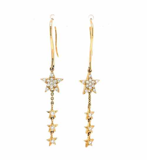 star dangling earrings