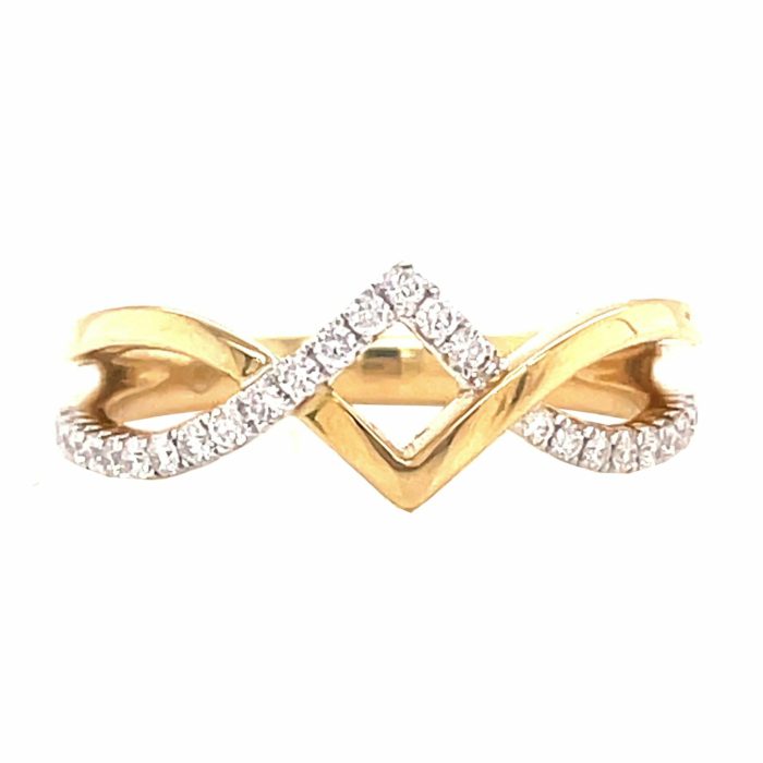 0.20 cttw diamond ring - GoldInArt.com