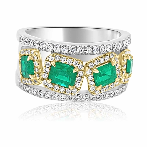 Emerald & Diamond Ring