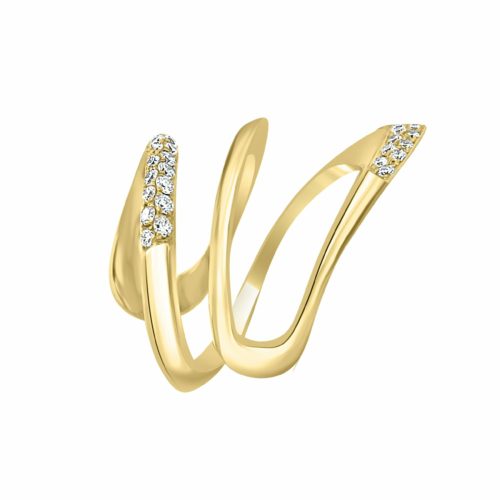 18k yellow gold diamond ring