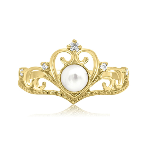 Pearl (Claddagh Style) Ring