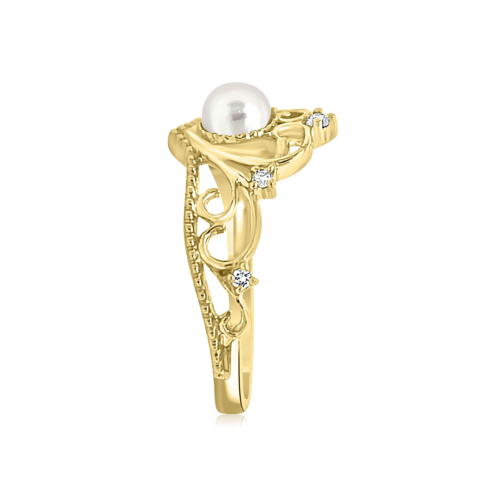 Pearl (Claddagh Style) Ring Side B