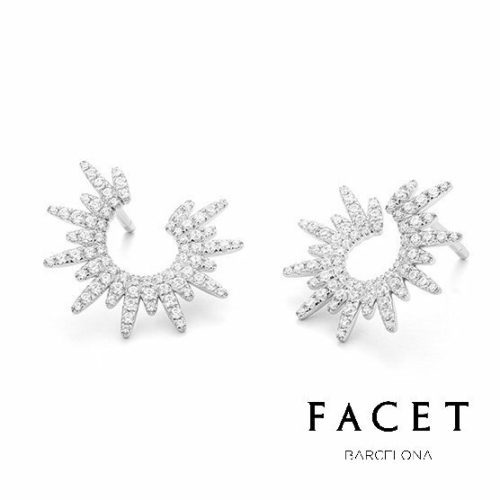 .65 cttw. Diamond Huggie Earrings by Facet Barcelona