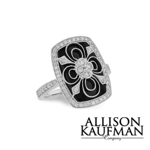 Onyx & Diamond Ring