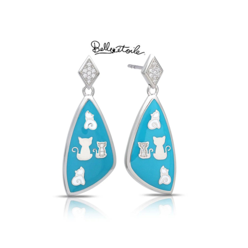 Cat Earrings by Belle Etoile