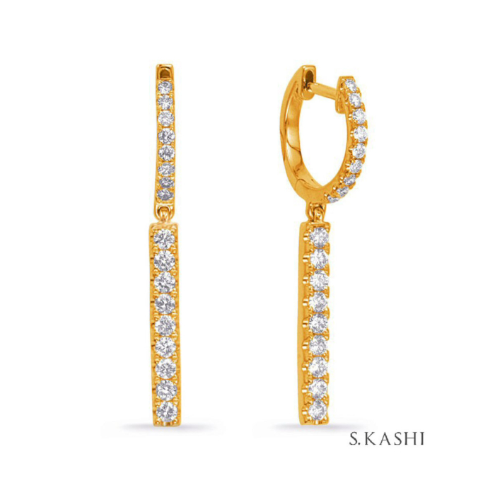 .53 cttw. Diamond Earrings