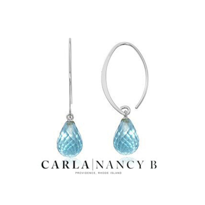 Blue Topaz Earrings