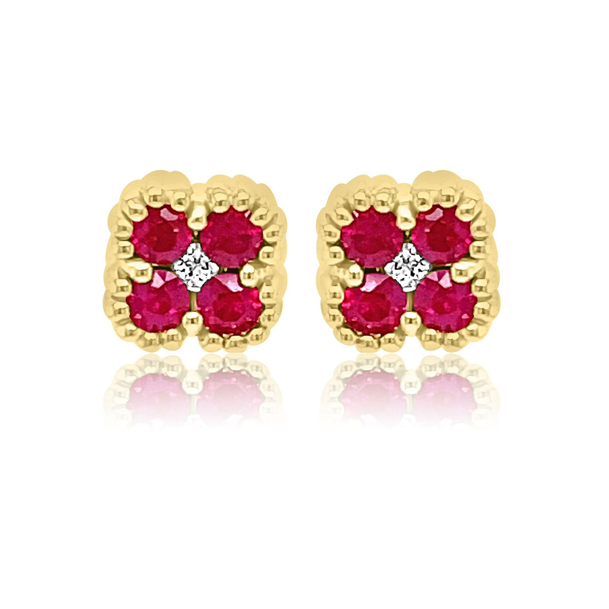 Natural Rubellite ( PinkTourmaline) with .24cttw Diamonds