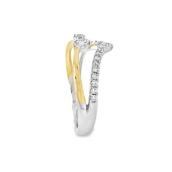 .35 cttw. Diamond Ring (Two Tone) Side A
