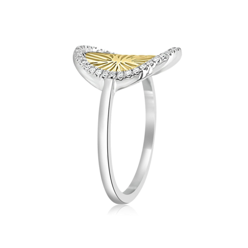 .12 cttw. Diamond Ring (Two Tone) Side B