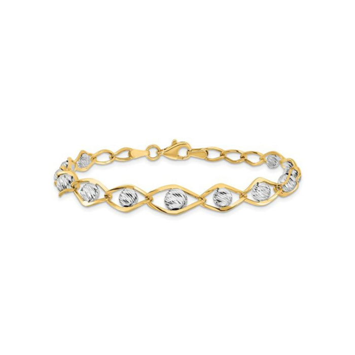 Beaded (Two Tone) Bracelet