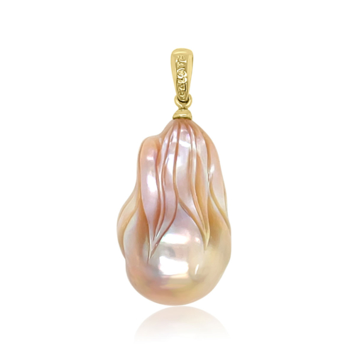 Mother of Pearl & Druzy (Multicolored) Pendant Back