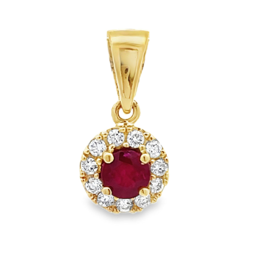 Ruby & Diamond Pendant