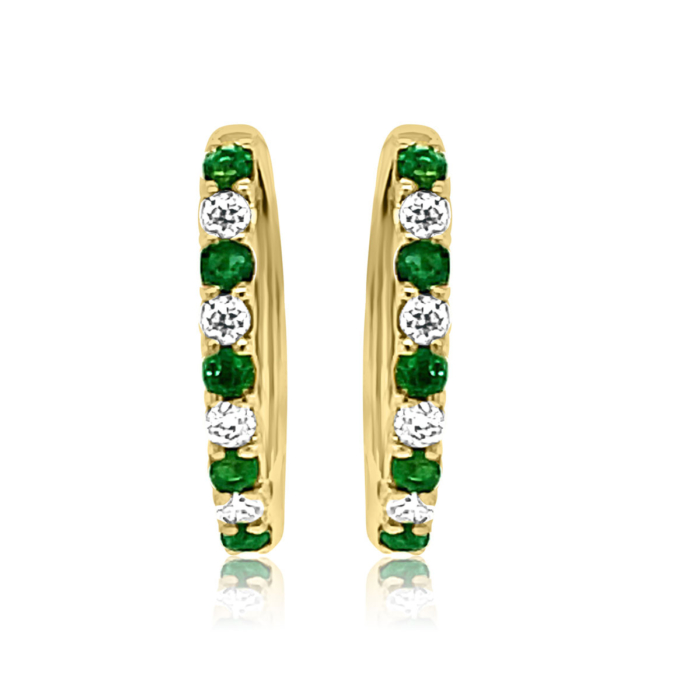 Emerald & Diamond Earrings