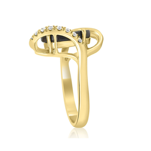 Opal (Australian) & Diamond Ring Side A